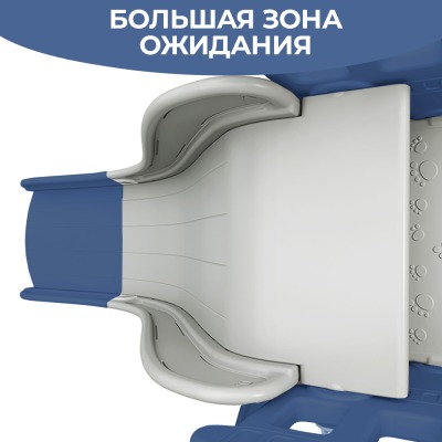 Игровой комплекс LESTI Замок (горка, качели, баскетбольное кольцо, футбольные ворота), синий - вид 9 миниатюра