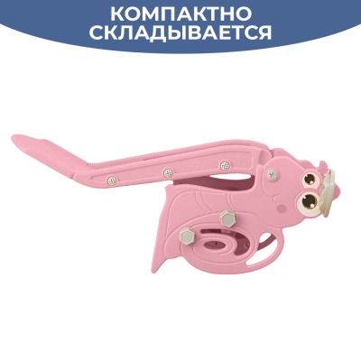 Горка детская Улитка, розовый - вид 12 миниатюра