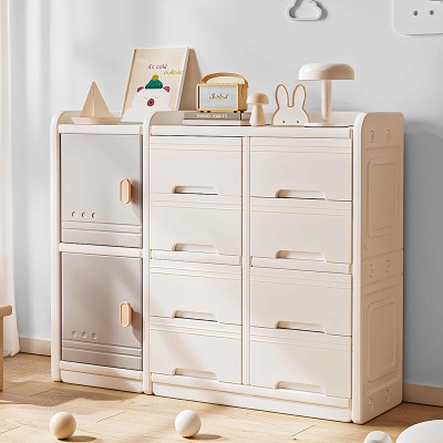 Стеллаж для игрушек LESTI Сказка, 108х32х90см., бежевый - вид 1 миниатюра