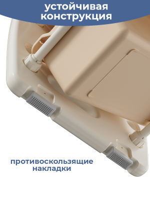 Стеллаж для игрушек Зайка 85х35х76 см, белый - вид 4 миниатюра