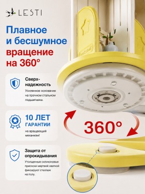 Стеллаж для книг Крути - читай 4 53х40х132 см., желтый - вид 5 миниатюра